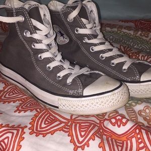 Grey Hi-Top Converse